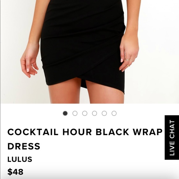 NWT XS Lulu’s Cocktail Wrap Dress - Picture 4 of 4